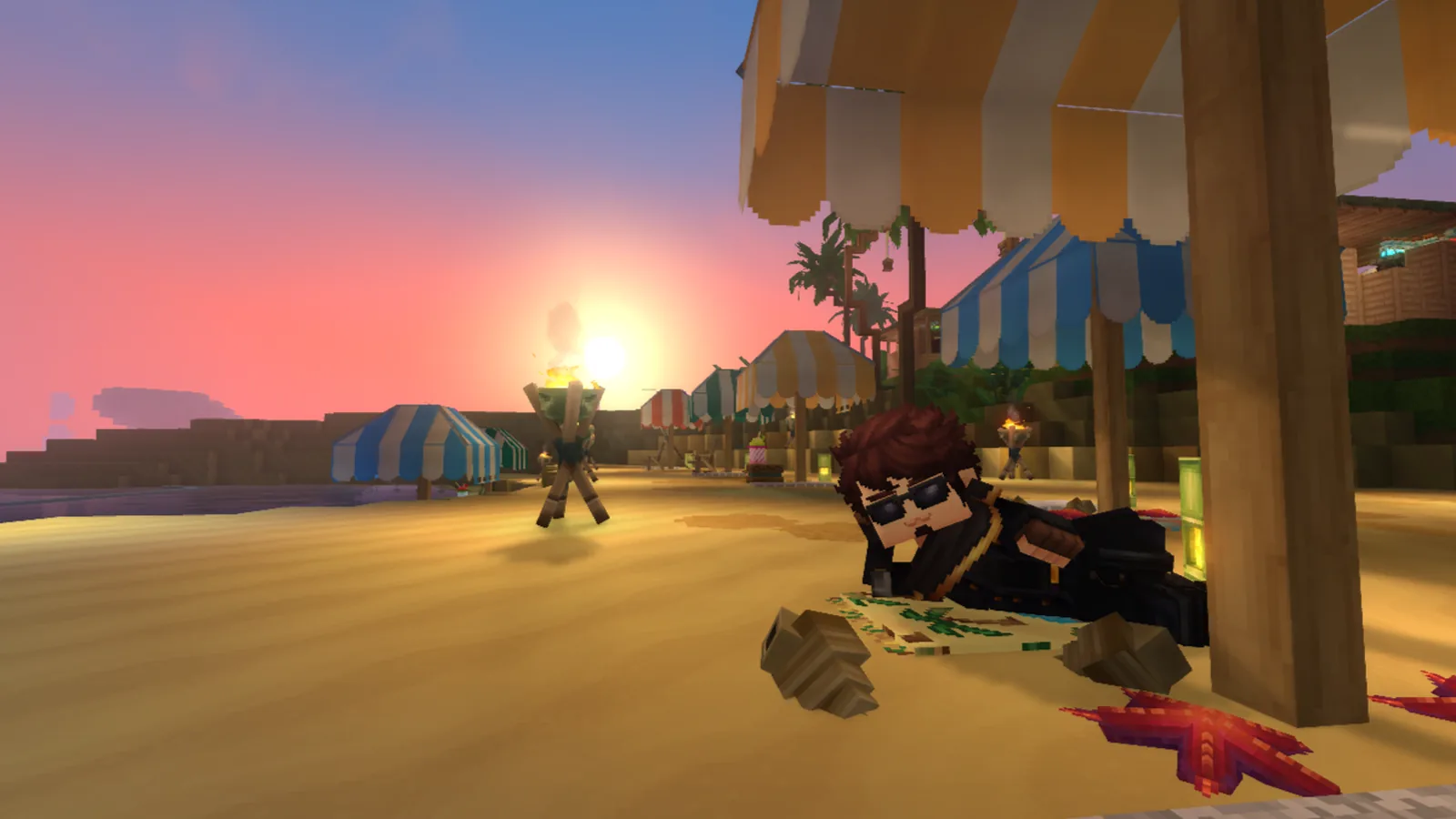Sunset on the coast